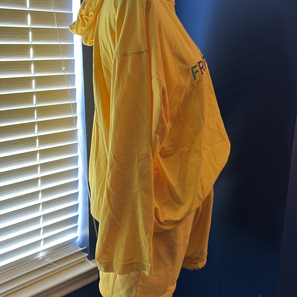 RARE - Fred Hayman Beverly Hills Yellow Hoodie + Shorts Set – Size M EUC - Picture 11 of 13